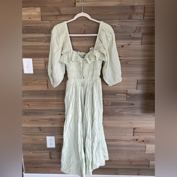 Free people oasis dress size small green - Picture 1 of 6